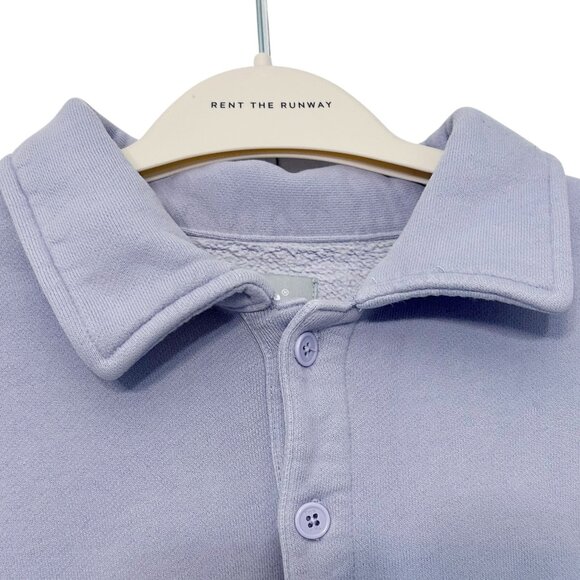 ARITIZIA TNA CozyAF Fleece Collared Pullover Sweatshirt Size 2 - Picture 3 of 10